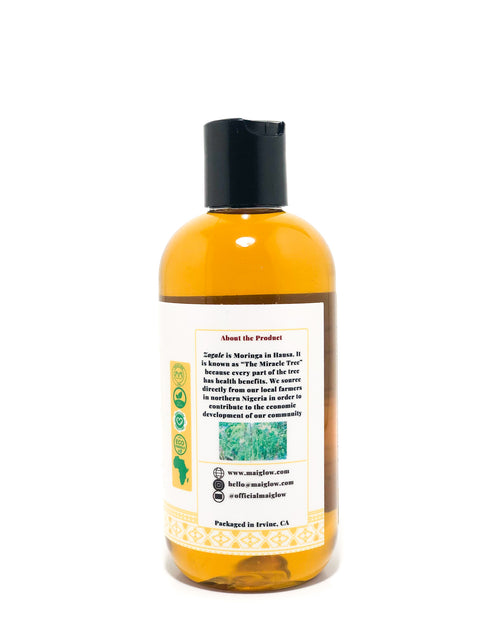 Moringa Oil | 100% Pure & Natural | Unrefined and Cold Pressed in Nigeria | 8oz | Face, Body & Hair | Premium Quality