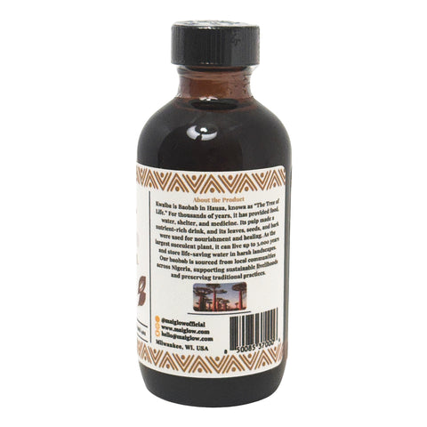 100% Pure Baobab Oil | Cold-Pressed Seed Oil | | Face, Body, & Hair | 4oz & 16oz